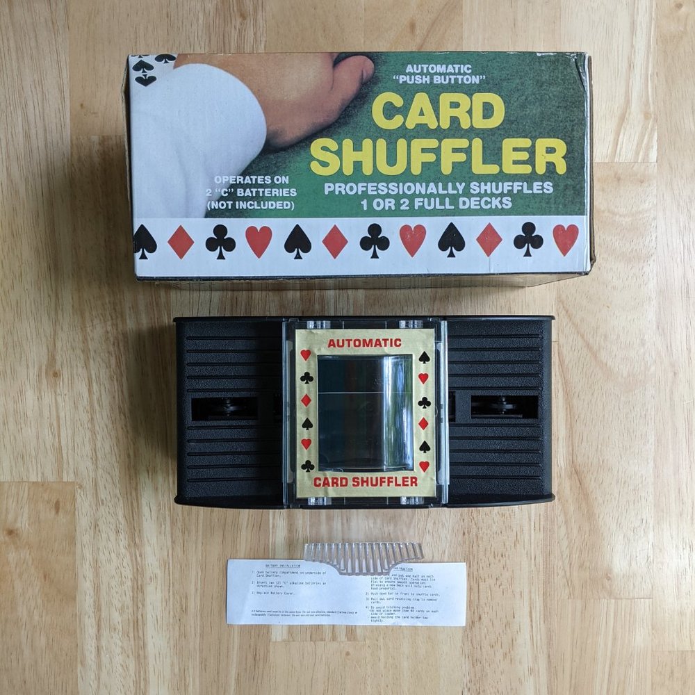 2 Deck Automatic "Push Button" Card Shuffler